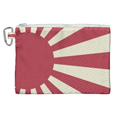 Rising Sun Flag Canvas Cosmetic Bag (xl) by Valentinaart