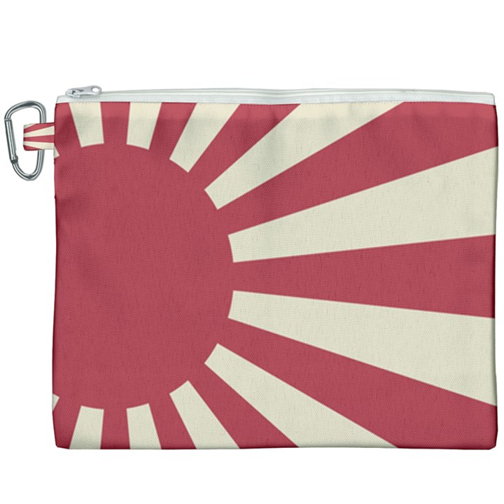 Rising Sun Flag Canvas Cosmetic Bag (XXXL)