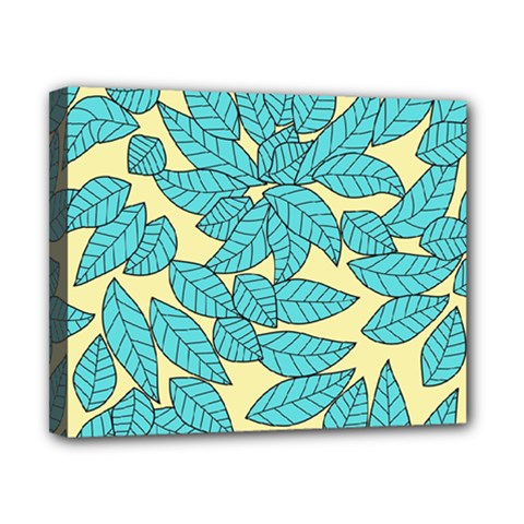 Leaves Dried Leaves Stamping Canvas 10  x 8  (Stretched)