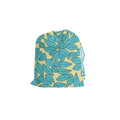 Leaves Dried Leaves Stamping Drawstring Pouch (Small)