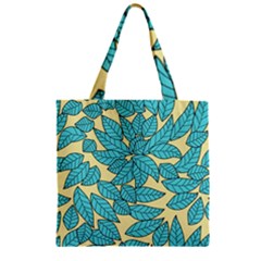 Leaves Dried Leaves Stamping Zipper Grocery Tote Bag