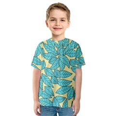 Leaves Dried Leaves Stamping Kids  Sport Mesh Tee