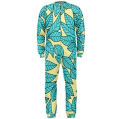 Leaves Dried Leaves Stamping OnePiece Jumpsuit (Men) 