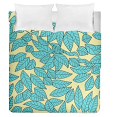 Leaves Dried Leaves Stamping Duvet Cover Double Side (Queen Size)