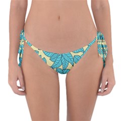 Leaves Dried Leaves Stamping Reversible Bikini Bottom