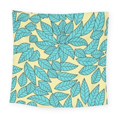 Leaves Dried Leaves Stamping Square Tapestry (large)