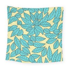 Leaves Dried Leaves Stamping Square Tapestry (Large)