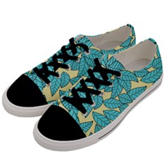 Leaves Dried Leaves Stamping Men s Low Top Canvas Sneakers
