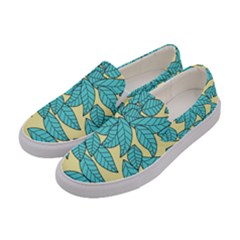 Leaves Dried Leaves Stamping Women s Canvas Slip Ons