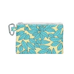 Leaves Dried Leaves Stamping Canvas Cosmetic Bag (Small)