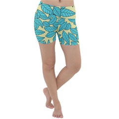 Leaves Dried Leaves Stamping Lightweight Velour Yoga Shorts
