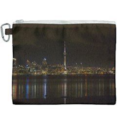 City River Water Cityscape Skyline Canvas Cosmetic Bag (xxxl)