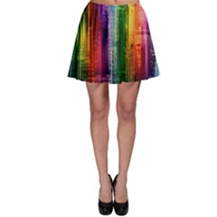 Skyline Light Rays Gloss Upgrade Skater Skirt by Nexatart