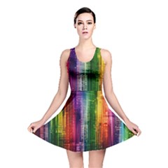 Skyline Light Rays Gloss Upgrade Reversible Skater Dress by Nexatart