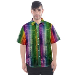 Skyline Light Rays Gloss Upgrade Men s Short Sleeve Shirt