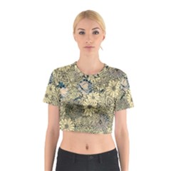 Abstract Art Artistic Botanical Cotton Crop Top