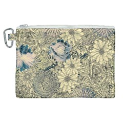 Abstract Art Artistic Botanical Canvas Cosmetic Bag (xl)