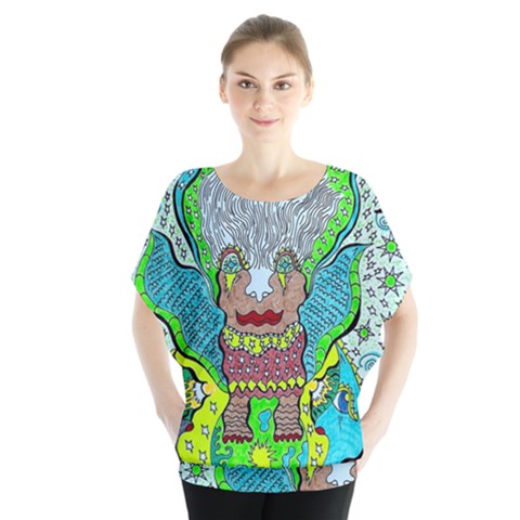 Cosmic Planet Angel Blouse by chellerayartisans