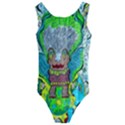 Cosmic Planet Angel Kids  Cut-Out Back One Piece Swimsuit View1