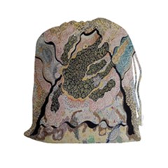 Lizard Volcano Drawstring Pouch (xxl)