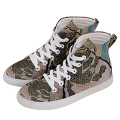 Lizard Volcano Women s Hi-top Skate Sneakers by chellerayartisans