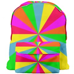 Neon Rainbow Burst Giant Full Print Backpack by PodArtist