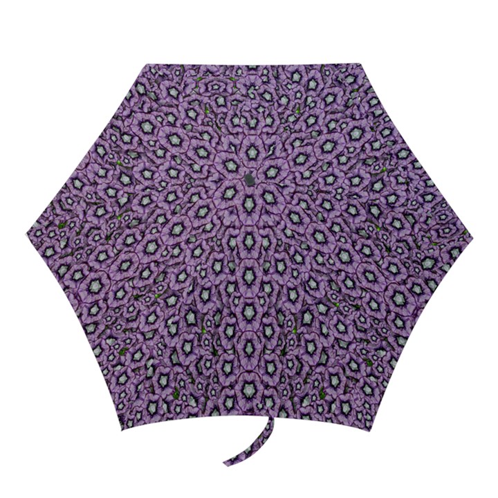 Ornate Forest Of Climbing Flowers Mini Folding Umbrellas