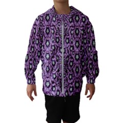 Ornate Forest Of Climbing Flowers Hooded Windbreaker (Kids)