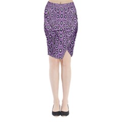Ornate Forest Of Climbing Flowers Midi Wrap Pencil Skirt by pepitasart