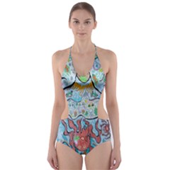 Volcano Submarine Cut-out One Piece Swimsuit by chellerayartisans