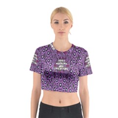 Forest Of Climbing Flowers And Life Is Fine Cotton Crop Top by pepitasart