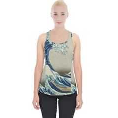 The Classic Japanese Great Wave Off Kanagawa By Hokusai Piece Up Tank Top by PodArtist