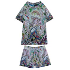 Transparent Volcano Fish Kids  Swim Tee And Shorts Set by chellerayartisans