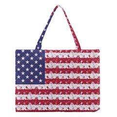 Usa Flag Halloween Holiday Nightmare Stripes Medium Tote Bag by PodArtist