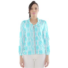 Aqua Blue Colored Waikiki Surfboards  Windbreaker (women) by PodArtist