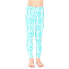 Aqua Blue Colored Waikiki Surfboards  Kids  Legging by PodArtist