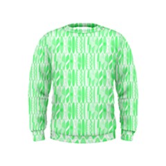 Bright Lime Green Colored Waikiki Surfboards  Kids  Sweatshirt by PodArtist