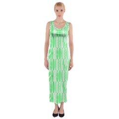 Bright Lime Green Colored Waikiki Surfboards  Fitted Maxi Dress by PodArtist