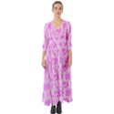 Bright Pink Colored Waikiki Surfboards  Button Up Boho Maxi Dress View1