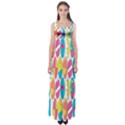 Mini Rainbow Colored Waikiki Surfboards  Empire Waist Maxi Dress View1