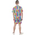 Mini Rainbow Colored Waikiki Surfboards  Men s Mesh Tee and Shorts Set View2