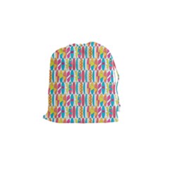 Rainbow Colored Waikiki Surfboards  Drawstring Pouch (small) by PodArtist