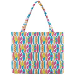 Rainbow Colored Waikiki Surfboards  Mini Tote Bag by PodArtist