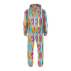 Rainbow Colored Waikiki Surfboards  Hooded Jumpsuit (kids) by PodArtist