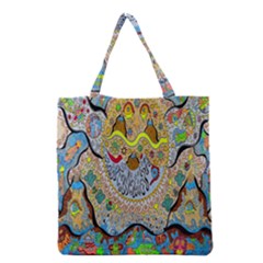 Supersonic Sun Grocery Tote Bag