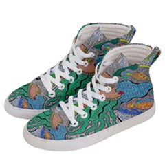 Universe Angel Women s Hi-top Skate Sneakers by chellerayartisans