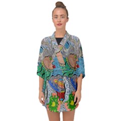 Universe Angel Half Sleeve Chiffon Kimono by chellerayartisans