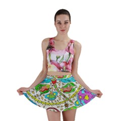 Cosmic Dragonflies Mini Skirt