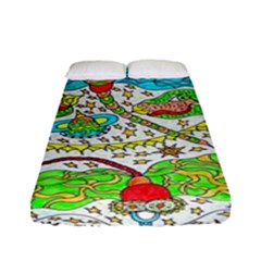 Cosmic Dragonflies Fitted Sheet (full/ Double Size)