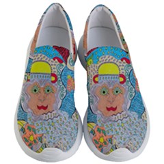 Cosmic Moon Angel Women s Lightweight Slip Ons by chellerayartisans